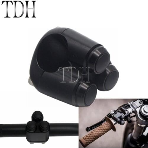 Universal 1'' 7/8" Handlebar Switch 3 Buttons Horn Turn Signals Light Start On/Off Button Switch Motorcycle M-switch Control