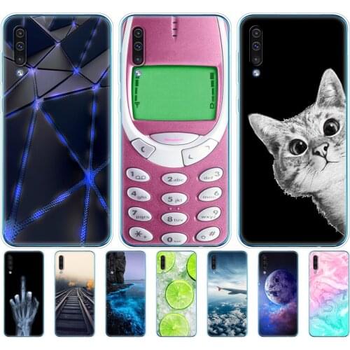 For Samsung Galaxy A50 Case Silicone Transparent Back Cover Phone Case For Samsung A50 A505 A505F SM-A505F Soft Case 6.4