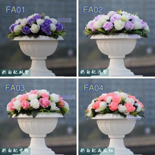 Wedding arrangement flower decoration party flower buqets for road lead or wedding roman column 10pcs/lot