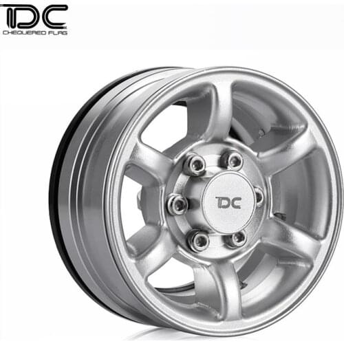 DC 2PCS 1:10 1.55inch CNC Machined Crawler Aluminum Wheel (PAJERO Version) RC Car 6061 T6 Alu. 7075 metal hub cap set