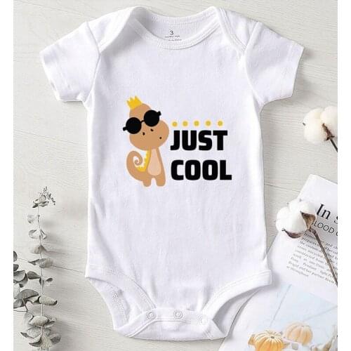 Kids' Things Newborn Baby Boy Clothing Girl Infant Outfits Just Cool Printed Baby Shower Gifts One Piece Romper Autumn