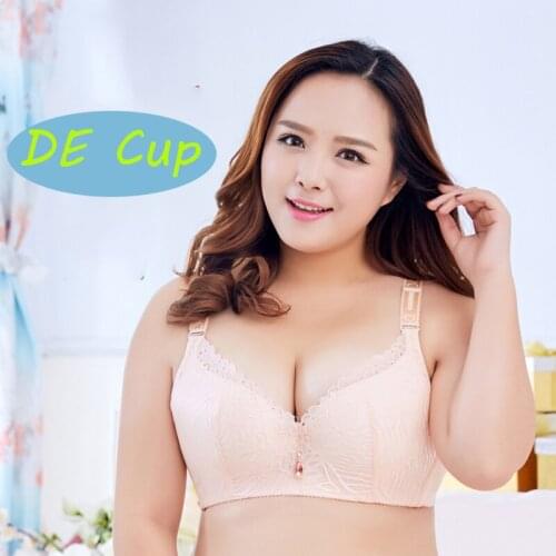 Women Sexy Underwire Padded Up Embroidery Lace Bra D E Big cup Brassiere Push Up Bras Plus Size Sexy Bras for Women