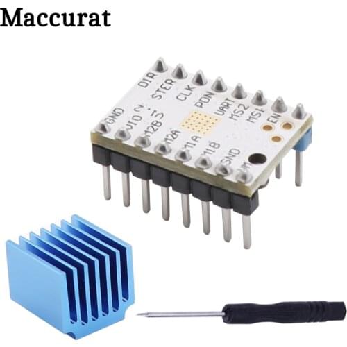 3D Printer Stepper Motor Driver TMC2208 V1.2 Stepstick Stepper Motor Driver Module Carrier with Heat Sink for 3D Printer