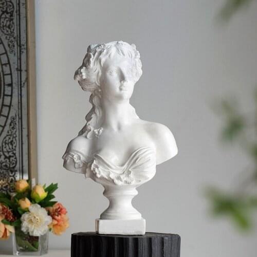 EUROPEAN VENUS GODDESS ART SCULPTURE GIRL FIGURINES CREATIVE RESIN CRAFTS HOME DECORATION LIVING ROOM R5006