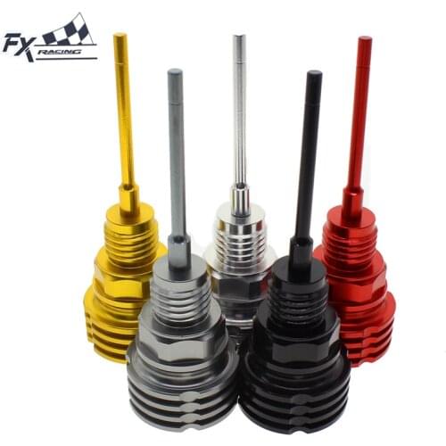 FXCNC Aluminum Motorcycles Oil Dip Stick Oil Filler Cap Dipstick For HONDA PCX 125 150 PCX125 PCX150 Accessories