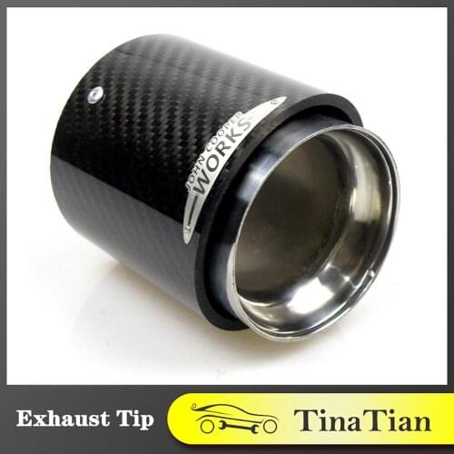 Carbon fiber exhaust pipe muffler mini exhaust pipe accessories for Mini Cooper F60 R60 R61 F54 F55 F56 F57 R55 R56 R57 R58 R59