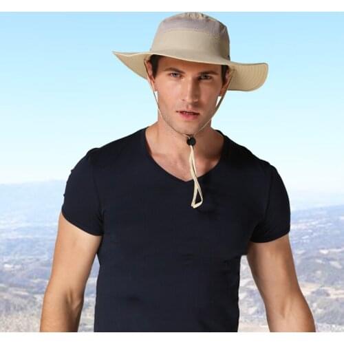 Fishing Caps Unisex Outdoor Hat Sunscreen Basin Hat Spring And Summer Big Brim Hat UV Sun Hat
