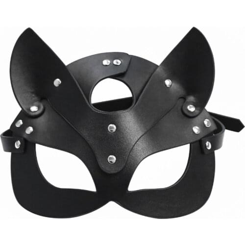 Leather Mask For Face Women Erotic And Sex Toys Couple Female Cosplay Adult BDSM Game Masquerade Party Face Masks