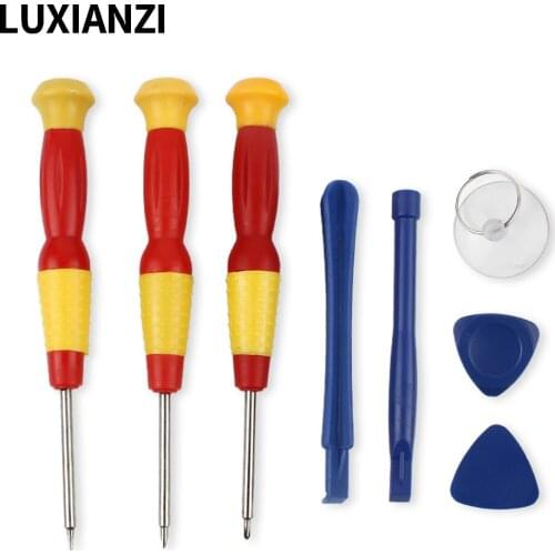 LUXIANZI 8Pcs Mobile Phone Repair Tool Kit For Samsung Xiaomi iPhone Opening Hand Tools Crowbar pry sheet Screwdriver Set