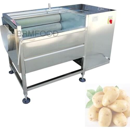 Potato Ginger Vegetable Washing And Peeling Machine