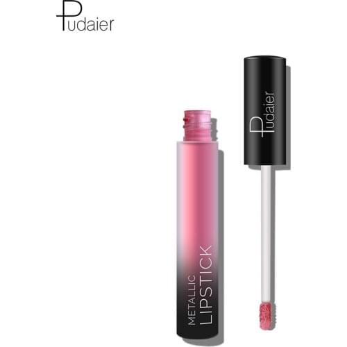 Pudaier round tube matte Frosted non-stick cup matte lipstick moisturizing waterproof Non-fading lipstick lip gloss