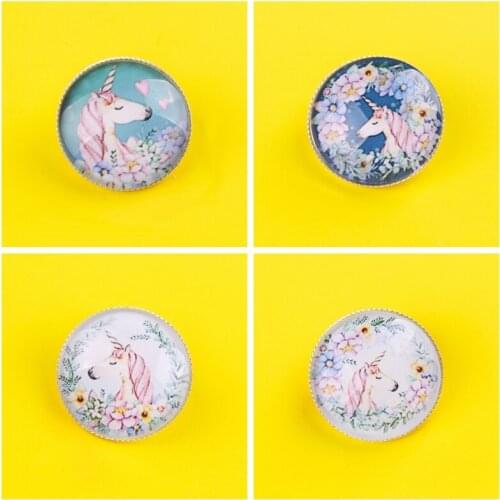 Cute Unicorn Brooches Epoxy Badge Anime Decoration Icons Clothes Lapel Pin Accessories Brooch Badge Jewelry Gift Icon On Clothes