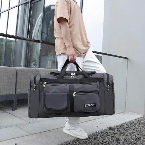Fashion Mens Travel Bag Large Capacity Luggage Duffle Bags Waterproof Oxford Sport Bags Packing Cubes Student School Handbags