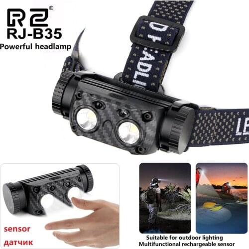 Powerful Headlight headlamp L2 lamp-bead Head Lamp Sensor Flashlight Torch head light Best For Camping, fishing outdoor lighting