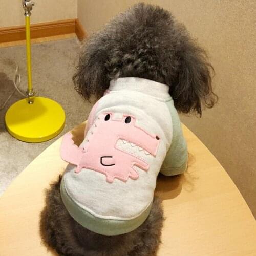 Cartoon Pet Dog Hoodie 3D Crocodile Pet Winter Clothes Puppy Coat Dog Clothes For Small Dogs Teddy Chihuahua Costume XS S M L XL