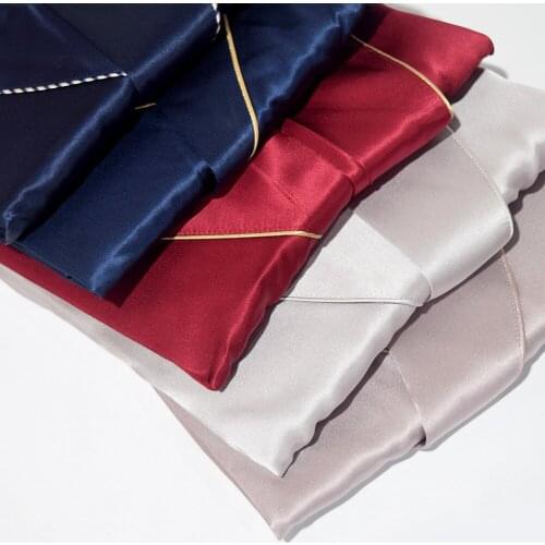 Mens Silk Nightgown Spring And Autumn Long Sleeve Simple Lace Up Long Mulberry Silk Pajamas Morning Robe Home Bathrobe