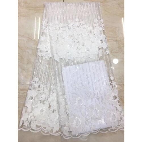 Nigerian lace fabric for party dress newest JRB-9.0602 African embroidered lace fabric for party dress