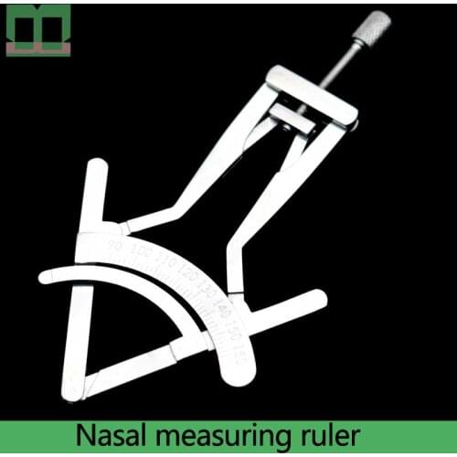 Nose measuring ruler Accurate calibration 9.5 titanium alloy stainless steel Nasal plastic surgery tool Calibration clear