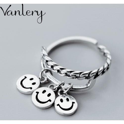 New Arrivals Charming Smile Face Ring for Women Boho Knuckle Party Rings Gothic Punk Jewelry Gifts for Girls