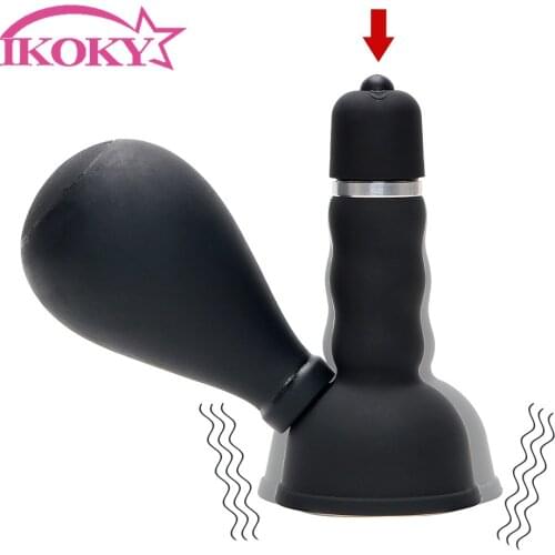 Vibrating Nipple Sucker Nipple Pump Massager Breast Clitoris Stimulator Adult Games Enlarger Enhancement Sex Toys for Women