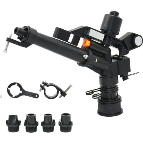 1.5 Inch Female Thread Adjustable Farm Lawn Sprinkler 360 Degrees Rotating Sprinkler Rocker Nozzles Garden Lawn Watering 1 PCS