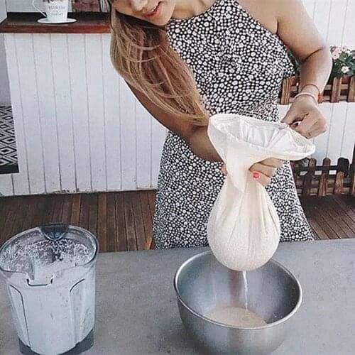 4 Sizes Practical Food Nut Milk Tea Fruit Juice Coffee Wine Nylon Mesh Net Strain Herb Liquid Filter Bag Kitchen Accessories