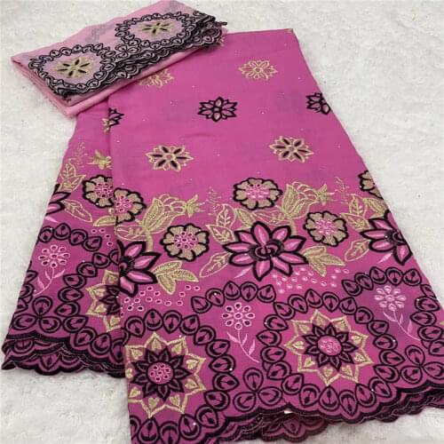 Swiss voile lace in switzerland fushia pink african lace fabric nigeria bridal lace tissu broderie africain suisse 5+2yard/set