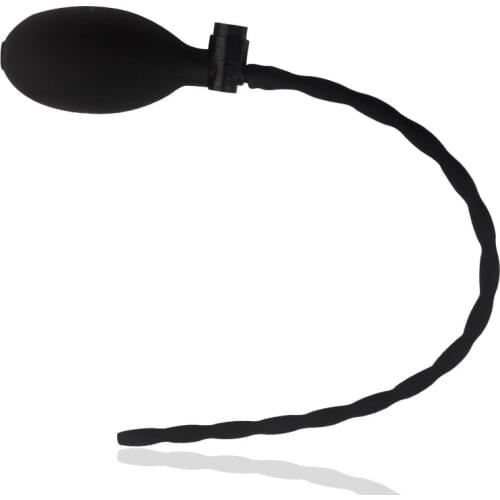 Silicone penis plug long pipe penis sounding with air pump, Penis dilator urethral plug sex toys for men cock plug