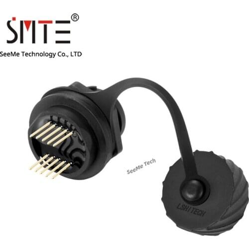 Installation of waterproof connector PICH with 2mm pin pitch on PCB board