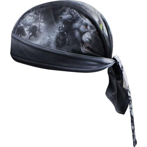 Cycling Bicycle Bike Sweat Proof Hat Headband Riding Pirate Cap Scarf One-Size CC3538