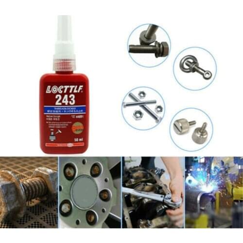 Screw Glue 243 Anaerobic Adhesive High Strength Metal Anti-loose Thread Agent Fastening Sealing Glue Glue Thread 243 Y1V5