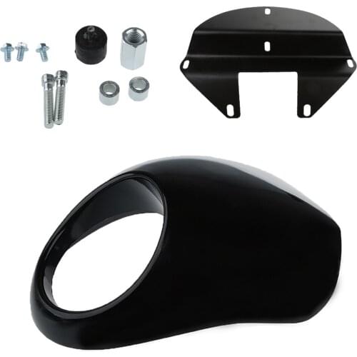 Front Headlight Fairing Mask Cowl For Sportster Dyna FX XL 883 1200