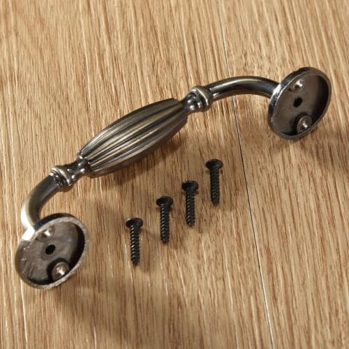 1Pc Retro Classic Wardrobe Drawer Door Pulls Handle Cupboard Kitchen Cabinet Knob Antique Brass Furniture Handles and Knobs 96mm