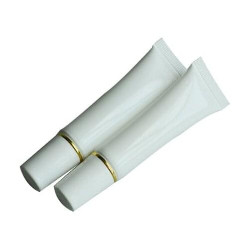 100 pcs Spiral Flat Cap Bottle 5ml Empty Portable Travel Tube White Hose Lotion Bottle Cosmetic Container