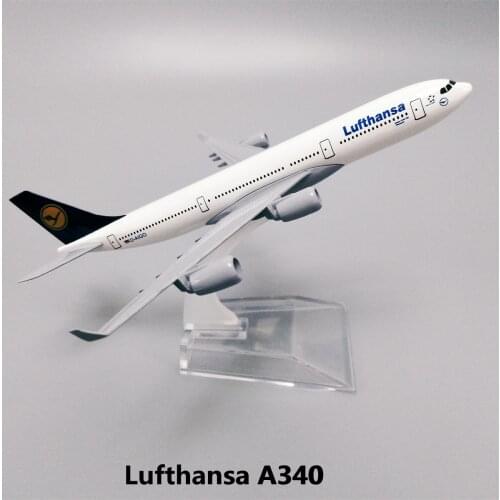 16cm HOT Germany Lufthansa Airbus A340 Airlines 1:400 Scale Deicast Airplane Air Plane Model Alloy Metal HOT Toys CE Aircraft