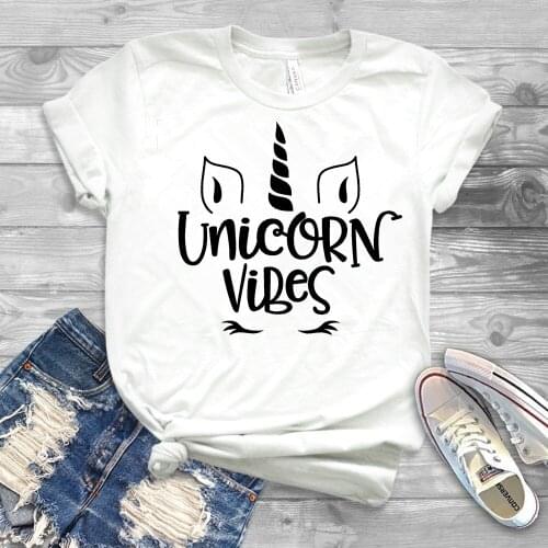 2019 Unicorn Vibes Shirt Cute Unicorn Shirts Unicorn Mom T-Shirt Unicorn Lover Tees Unicorn Birthday Party tshirt