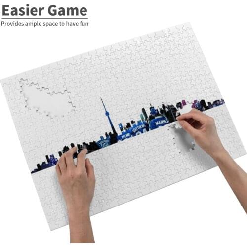 300 500 1000 Pcs Jigsaw Puzzle For Adult Kids Game Toy Gift Hockey Tml Auston Matthews Mitch Marner William Nylander Freddie