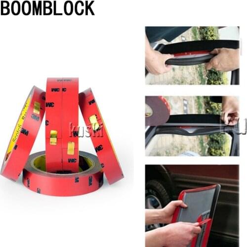 BOOMBLOCK 3M Car Double Tape Stickers 6-30mm For Bmw E46 E39 Audi A3 A6 C5 A4 B6 Mercedes W203 W211 Mini Cooper Accessories