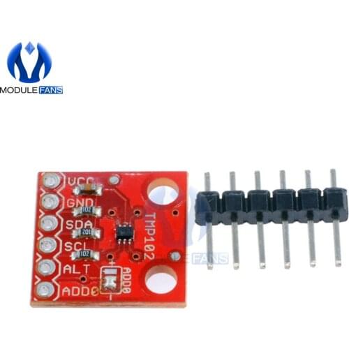 Mini TMP102 Digital Temperature Sensor Module Breakout Board Two Wire I2C Serial Interface Fitering Capacitor Pull Up Resistor