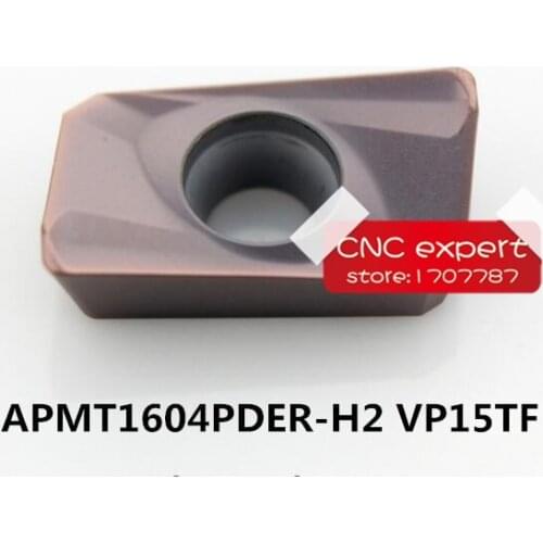 10PCS milling insert APMT1604PDER-H2 VP15TF. cutting blade, turning tip,Suitable for BAP400R MILLING CUTTER Series Lathe Tool