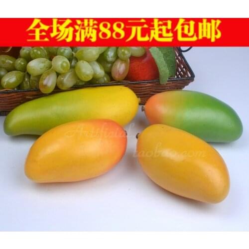Garnishes 3pcs/lot Fruit fake vegetables kitchen cabinet home decoration mango ivory multicolor Aroemanis Random delivery