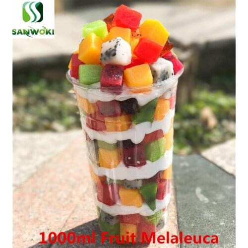 Simulation mango Melaleuca cups model mixed Fruits Melaleuca window display fruit ice cream model dessert model for decoration