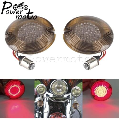 2 PCS LED 1157 Turn Signal Indicator Running Light Brake Lamp for Harley Road King Electra Road Glide Classic Heritage Softail