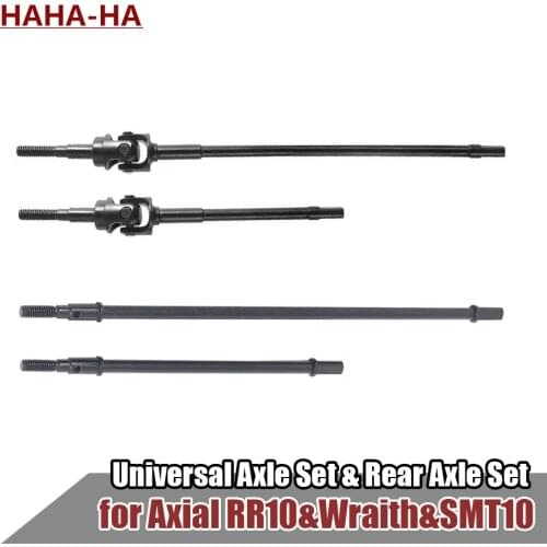Hardened Steel AR60 OCP Axle Set Universal Joint Drive Shaft Rear Straight Shaft for 1/10 RC Rock Axial Wraith 90018 RR10 90053