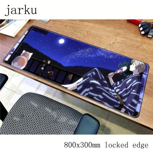 Natsume yuujinchou mousepad gamer 800x300X3MM gaming mouse pad best seller notebook pc accessories laptop padmouse ergonomic mat