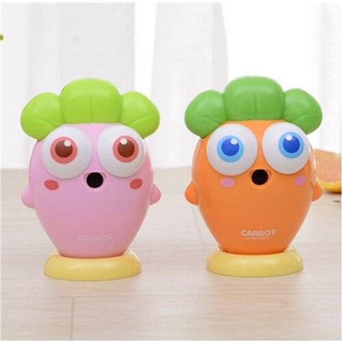 Cartoon Carrot Pencil sharpener for Children school Supplies