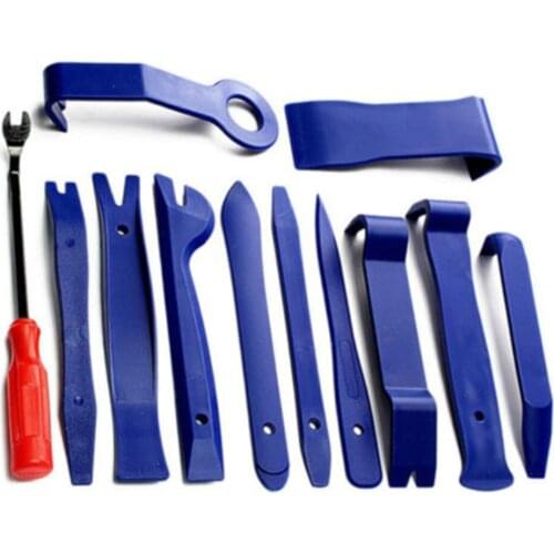 12Pcs Car Removal Pry Open Tool Kit For Auto Audio Door Dash Trim Panel Clip Vinyl Wrap Window Tint Film Tools Kit Wholesale CSV