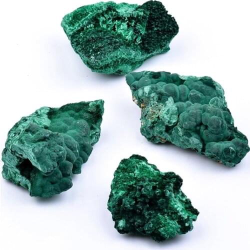 Natural raw rough malachite stone quartz crystal for collection gift 1pcs
