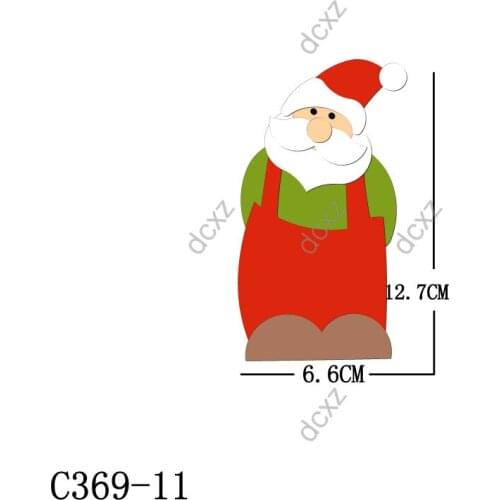 New Santa Claus Wooden die Scrapbooking C369-11 Cutting Dies Multiple sizes