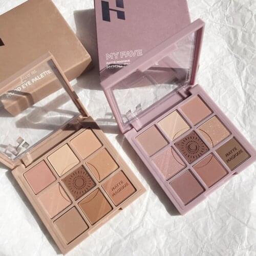 9 Colors Matte Shimmer Eyeshadow Palette Easy to Wear Luminous Eye Shadow Pallet Earth Color Pigment Women Eyes Beauty Cosmetic